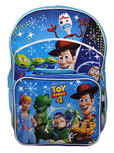 Toy Story 4 Set 16" Backpack and Lunch Case Woody Buzz Forky