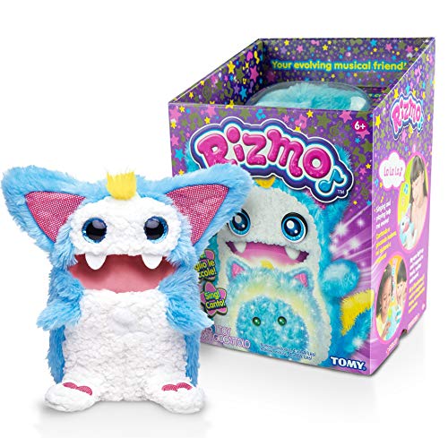 Rizmo Evolving Musical Friend Interactive Plush Toy with Fun Games, Aqua