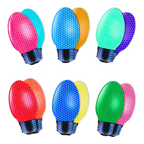 Nomiou Reflective Automotive Party Lights Magnet 12 Color Fun Holiday Car Decorations Kit 12 pcs