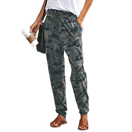Book Cover Ladiy Women Camouflage Loose Drawstring Pants Streetwear Trousers Pants