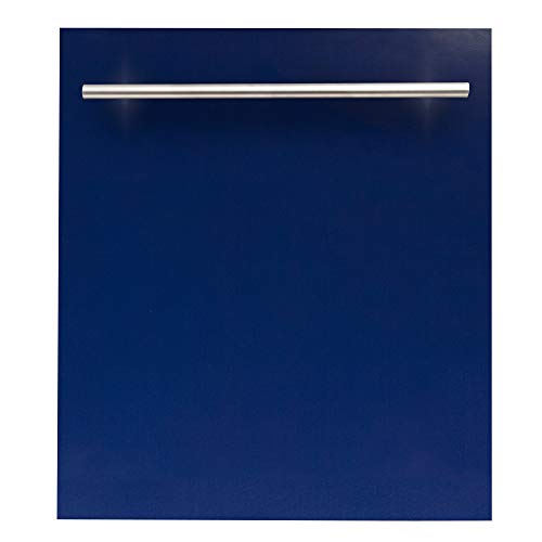 24 in. Top Control Dishwasher in Blue Gloss with Stainless Steel Tub and Modern Style Handle