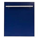 24 in. Top Control Dishwasher in Blue Gloss with Stainless Steel Tub and Modern Style Handle