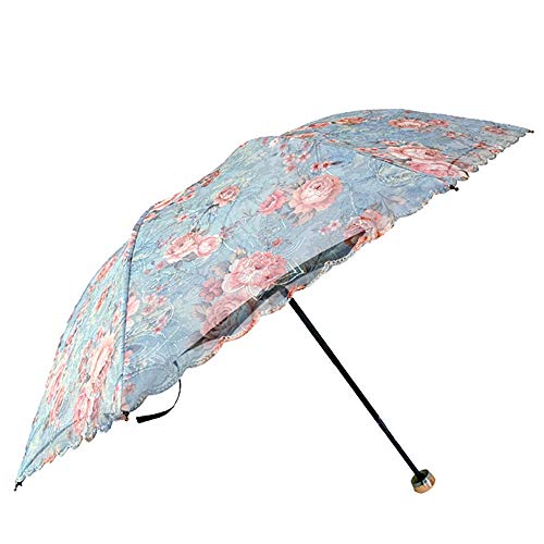 Book Cover YCOCO Lace Travel Umbrella Windproof,Large Umbrella Travel,Compact Umbrella,Travel Umbrella Folding,Portable Umbrella