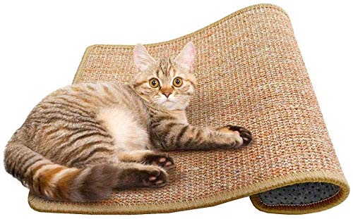 Cat Scratching Mat Sisal Mats Cat Scratching Pad Carpet Cat Scratch Rug Floor Cat Scratchers Sisal Fabric Sisal Carpet Cat Scratching Post Replacement Sisal Fabric Scratching Post 11.8 15.7