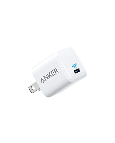 USB C Charger, Anker 18W PIQ 3.0 Fast Charger Adapter, PowerPort III Nano USB C Wall Charger for iPhone 11/11 Pro / 11 Pro Max/XR/XS/X, Galaxy S10 / S9, Pixel 3/2, iPad Pro and More