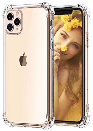 Book Cover Comsoon for iPhone 11 Pro Case, [Crystal Clear] Anti-Scratch Shock Absorption Phone Case Cover with 4 Corners Protection, Soft TPU Slim Case for Apple iPhone 11 Pro 5.8 inch (2019)