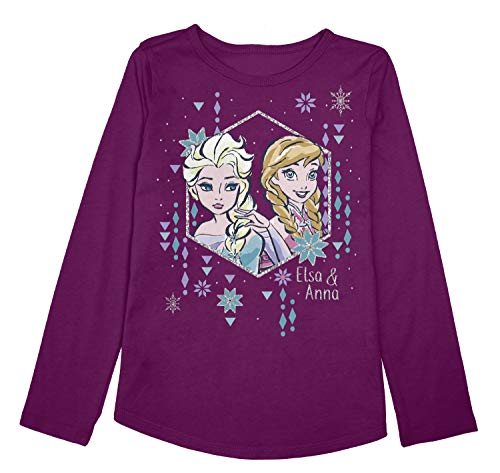 Jumping Beans Toddler Girls 2T-5T Disney Sister Frozen Heart Graphic Tee Fuchsia Pink