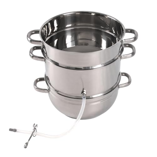 Kitchen Crop Little Creek Stainless Steel Water Distiller, 2 Gallon Capacity, Works on all Stovetops, Double Boiler, Render Lard & Tallow