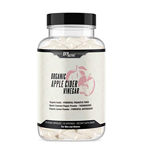 Organic Apple Cider Vinegar Pills by SFPActive (1500 mg - 90 Capsules)