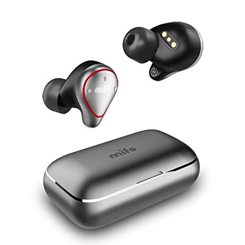 True Wireless Earbuds TWS Mifo O5PLUS Bluetooth 5.0 in-Ear Sport Wireless Headphones APTX Stereo Sound IPX7 Waterproof Built in Mic Earphone 100h Playtime with 2600mAh Charging Case