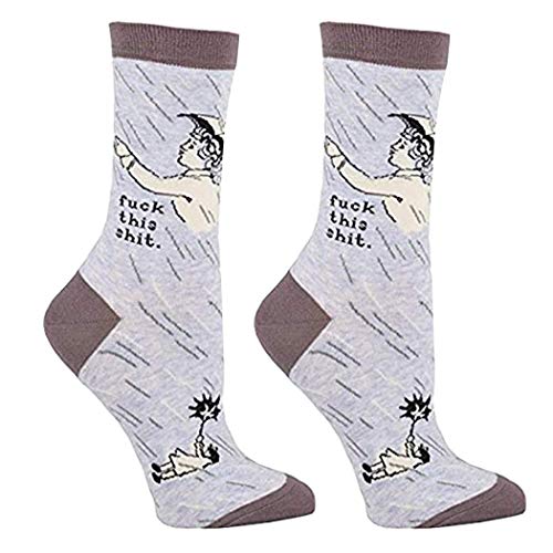 Kaimu Women Men Printed Cotton Socks Novelty Cute Winter Funny Long Socks Casual Socks