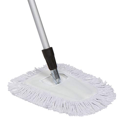 Book Cover Tidy Tools 10 Inch Cotton Dust Mop with Extendable Handle and Metal Frame (60'' Extendable Metal Handle)