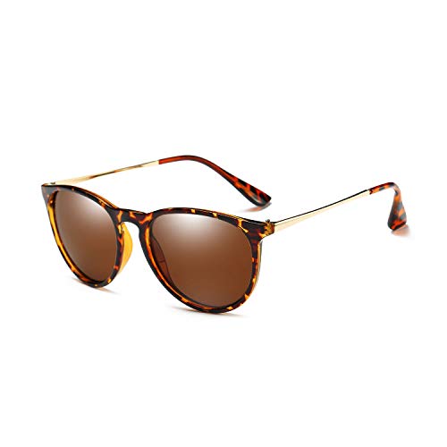 Book Cover Sunglasses for Women Men Polarized Vintage Round Classic Retro Fashion Sun glasses Aviator Mirrored uv Protection Brown Lense Amber Frame
