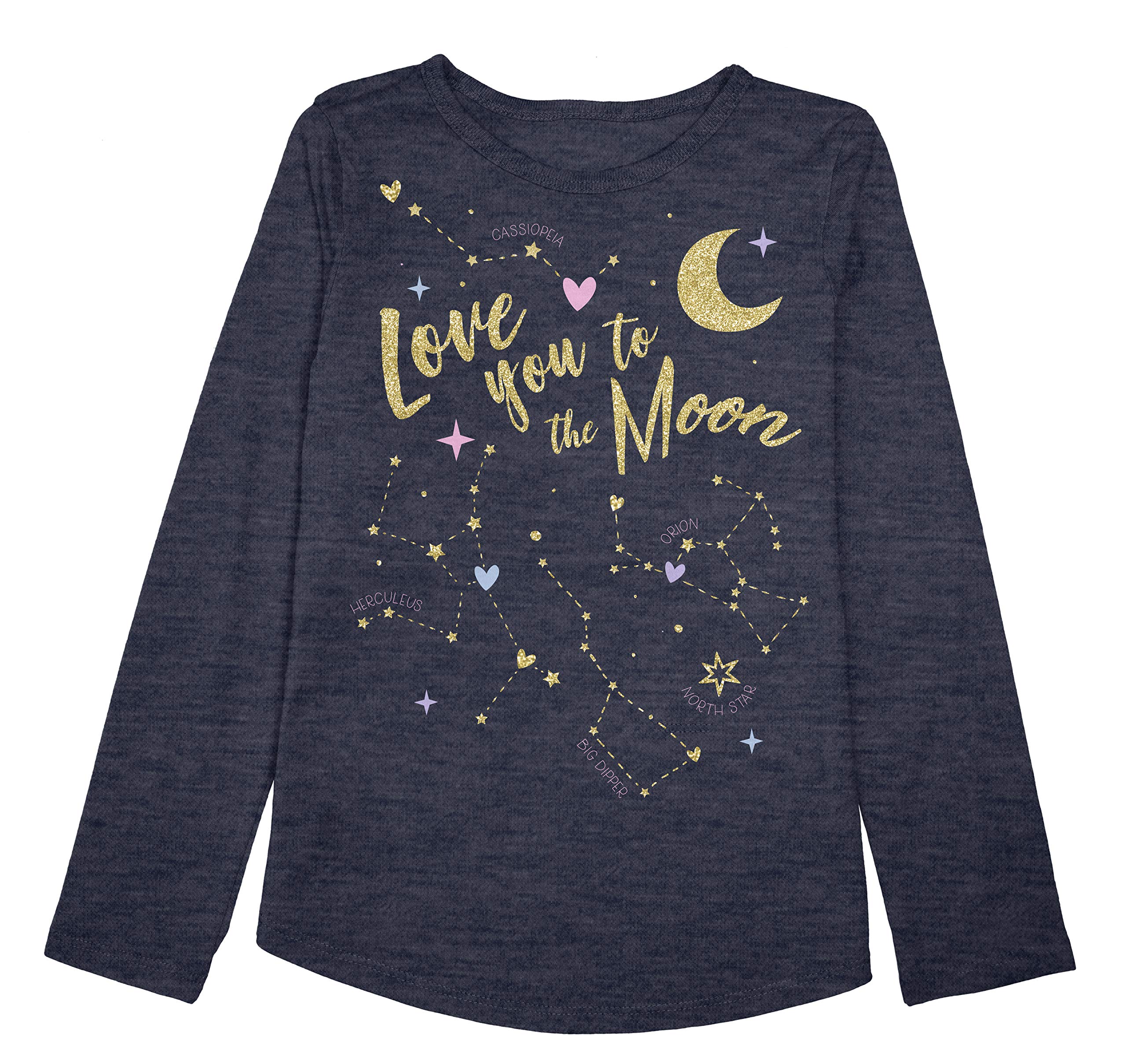 Book Cover Jumping Beans Toddler Girls 2T-5T Love Moon Constellation Graphic Tee