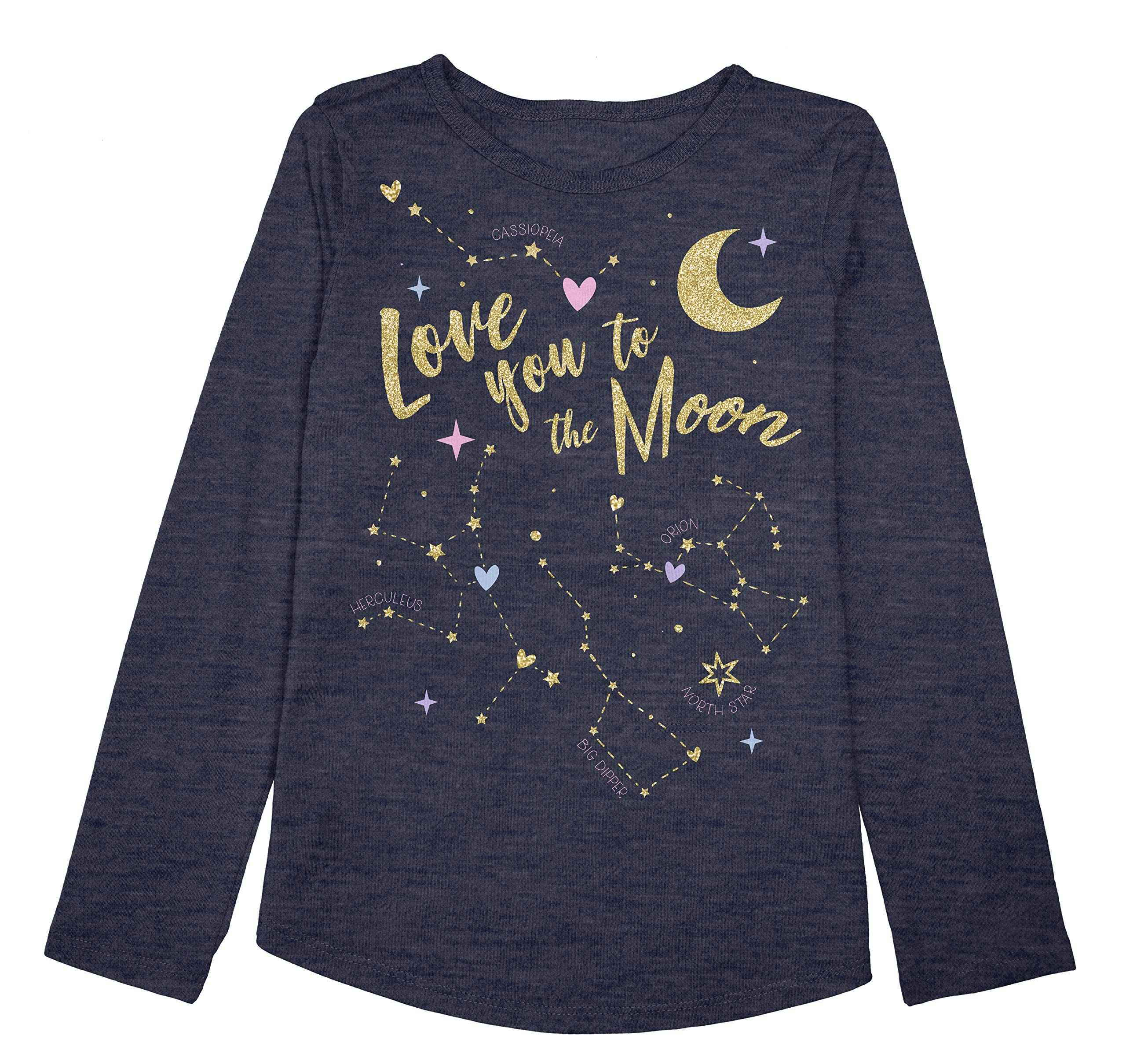 Jumping Beans Toddler Girls 2T-5T Love Moon Constellation Graphic Tee