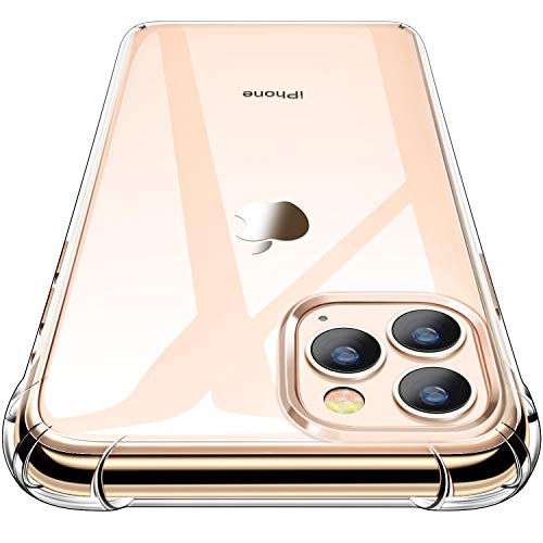 Book Cover iPhone 11 Pro Case, CANSHN Clear Protective Heavy Duty Case with Soft TPU Bumper [Slim Thin] Case for iPhone 11 Pro 5.8 Inch (2019)-Crystal Clear
