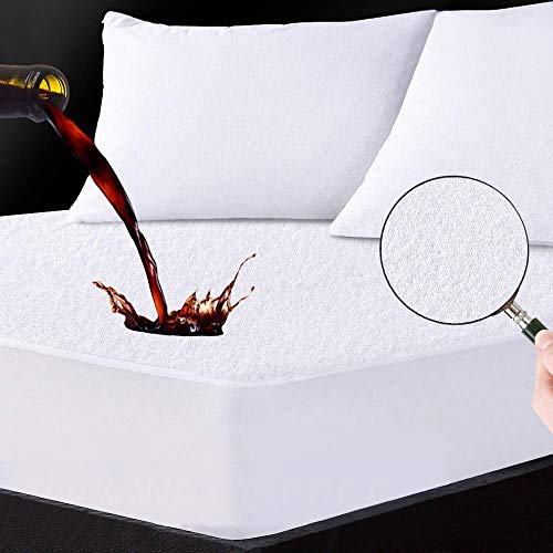 LANIAKEA Waterproof Mattress Protector, Organic Cottonï¼ŒAnti-Dust Mite Hypoallergenic Mattress Pad Cover, Noiseless and Breathable Mattress-King Sizeï¼ˆ76x 50ï¼‰