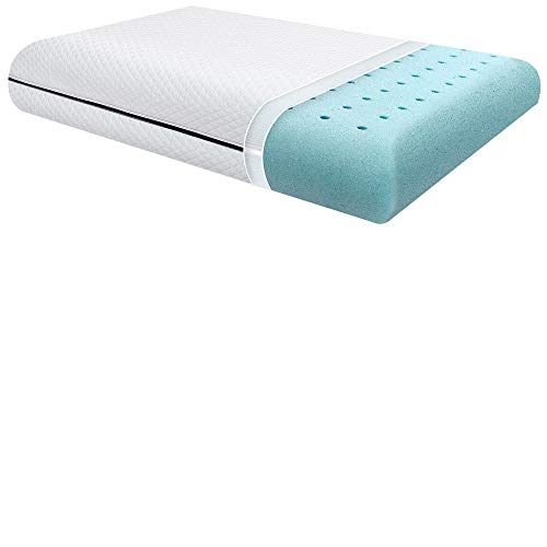 Book Cover ZAMAT Premium Gel Memory Foam Pillow, Breathable & Supportive Bed Pillows for Sleeping, Hypoallergenic Cooling Pillow with Washable, Removable Cover, Best for Side, Back, Stomach Sleepers