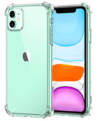 Book Cover Comsoon for iPhone 11 Case, [Crystal Clear] Anti-Scratch Shock Absorption Phone Case Cover with 4 Corners Protection, Soft TPU Slim Case for Apple iPhone 11 6.1 inch (2019)
