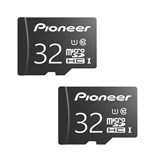 Book Cover Pioneer 32GB microSD Classic with Adapter - C10, U1, Full HD Memory Card (2 Pack)