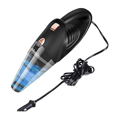 Book Cover Muzili Corded Car Vacuum Cleaner High Power 94W, Wet/Dry Portable Handheld Auto Vacuum Cleaner with 16FT Power Cord, Carry Bag, HEPA Filter