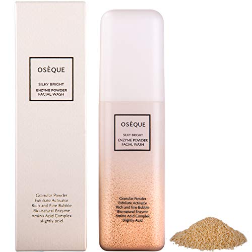 Korean Cleanser Face Wash / Natural Skin Care /Oseque Silky Bright Enzyme Powder Facial Wash (1.76oz / 50g) / Organic Daily Cleaner Facewash