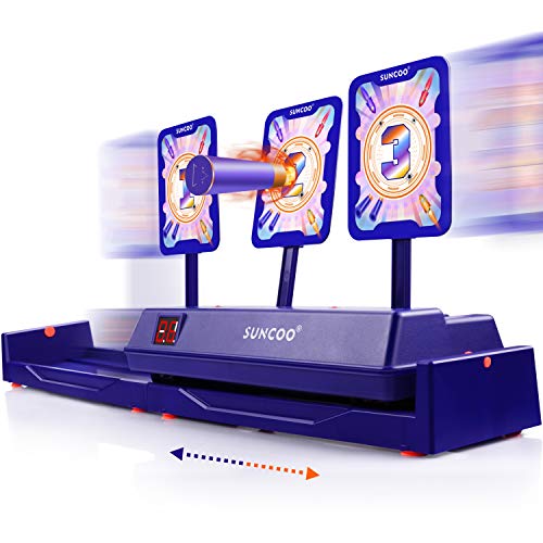 SUNCOO Running Shooting Targets Electronic Scoring Auto Reset Digital Targets for Nerf Guns Toys, Ideal Gift Toy