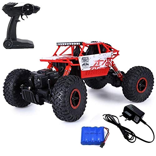 Ajudiya's 1:18 4WD Rally Car Rock Crawler Off Road Race Monster Truck (Red`)
