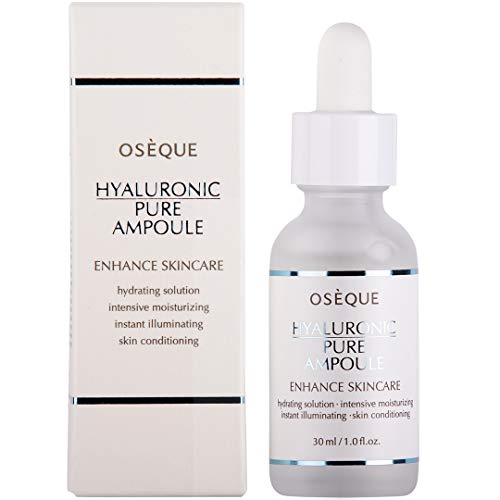 Book Cover Hyaluronic Acid Face Serum(1.0 fl.oz / 30ml)-100%Pure -Organic Anti Aging Wrinkle Reduce & Skin Hydration Moisturizer â€“ Natural Peptide & Amino complexâ€“all skin types- Oseque