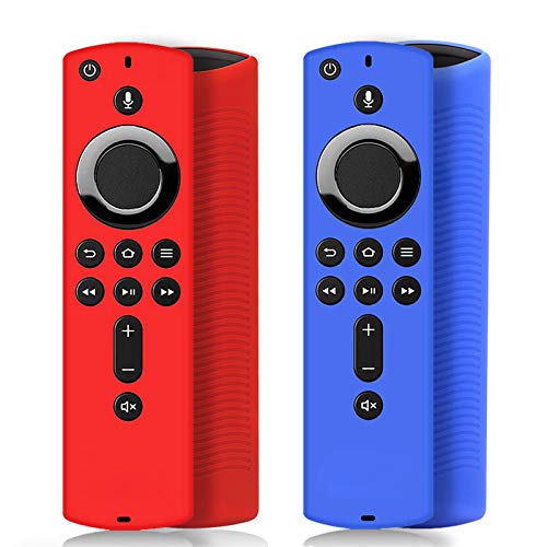 [2 Pack ] Firestick Remote Cover, Silicone Remote Cover Compatible with 4K TVStick, Lightweight Anti Slip Shockproof Firetv Remote Cover