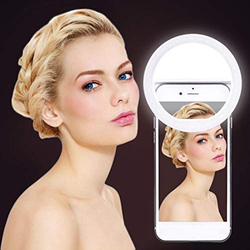 wekold Portable USB Charge LED Camera Phone Photography Selfie Ring Light On-Camera Video Lights
