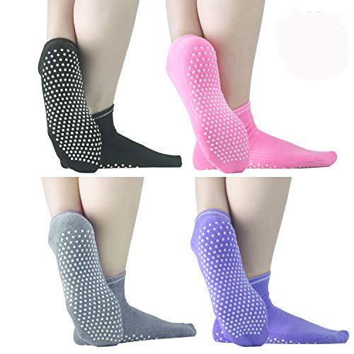 Book Cover Sticky Grippers Non Skid Socks ELUTONG 2 OR 4 Pack Floors Slip Socks For/Men/Women