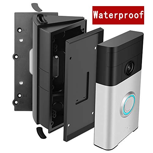 Adjustable Campatible Ring Doorbell Angle Mount，30 to 55 Degree Replacement Angle Bracker Plate Wedge Kit For Ring Video Doorbell 1st 2nd