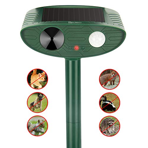 Redeo Ultrasonic Cat Repelelnt Animal Repeller Dog Deer Deterrent Outdoor Solar Powered with Motion Sensor Bird Control Scarecrow Garden Chaser
