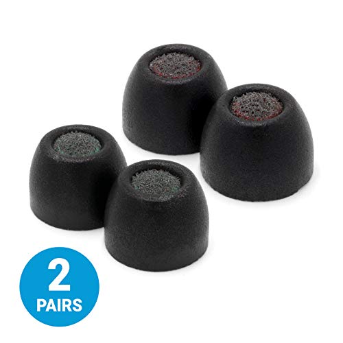 Book Cover Comply Memory Foam Tips - Compatible with Amazon Echo Buds (Mixed Sizes, 2 Pairs)