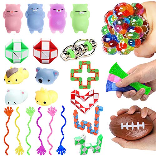 Book Cover Dciko Fidget Toys Sensory Tools for Autistic Kids and Adults with ADHD Autism - Sensory Items Therapy Toys Keep Hands Busy Fidget Gadgets Stress Relief Toys for Classroom and Office (26 Pack)