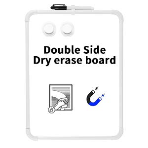 Magnetic Dry Erase White Boards 12x16 inches ,hanging whiteboard/white board for wall with 1 marker and magnet ,double sided dry-erase board for home,school and office