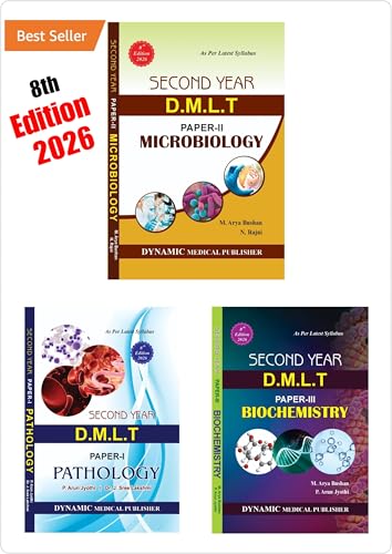 DMLT SECOND YEAR BOOKS PACK OF 3 BOOKS BIOCHEMISTRY PATHOLOGY MICROBIOLOGY ( 2ND EDITION 2020)