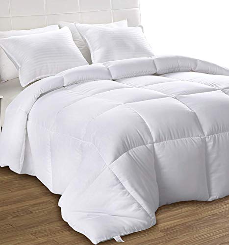 Utopia Bedding Down Alternative Comforter (Twin XL, White) - All Season Comforter - Plush Siliconized Fiberfill Duvet Insert - Box Stitched