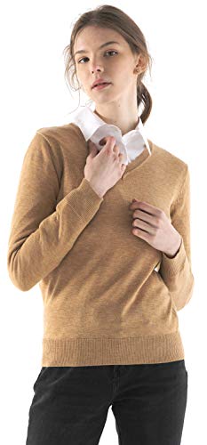 Fancy Stitch Women's Lightweight V-Neck Sweater Top