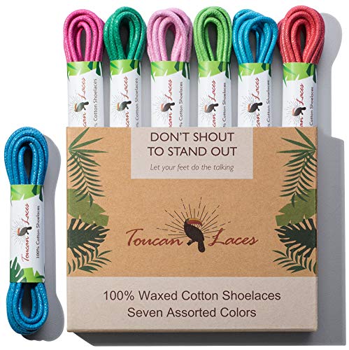 Toucan Laces 7 Pairs Dress Shoe Laces for Mens Oxford | Shoelaces | Shoe Strings