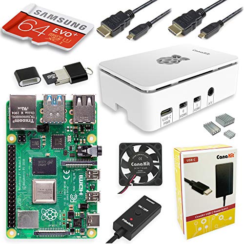 Book Cover CanaKit Raspberry Pi 4 4GB Starter MAX Kit - 64GB Edition