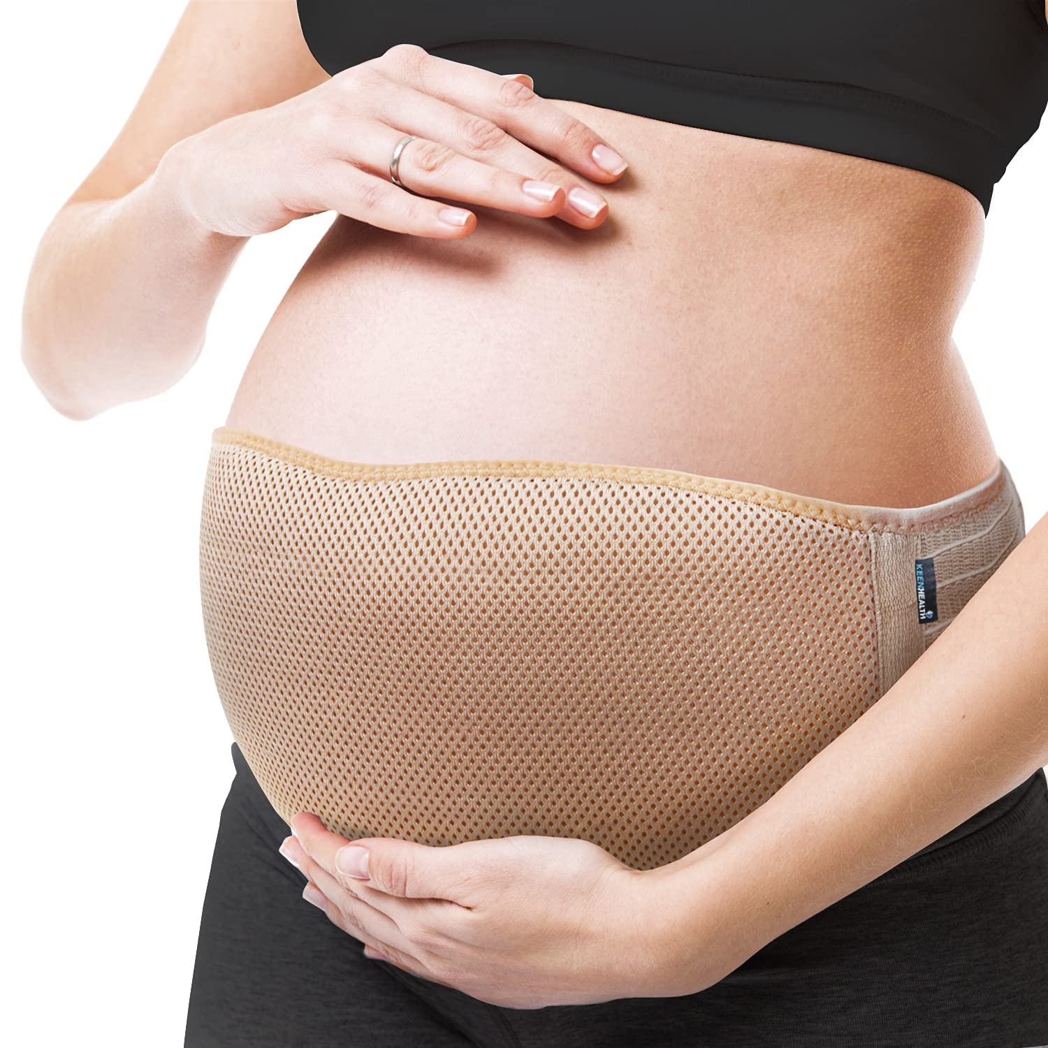 KEENHEALTH Maternity Belt Pregnancy Support, Belly Band for Pregnancy, Maternity Belt for Lower Back Support, Belly Belt to Relieve Pelvic and Hip Pain, Plus Size Belly Bandit for Pregnant Women Large