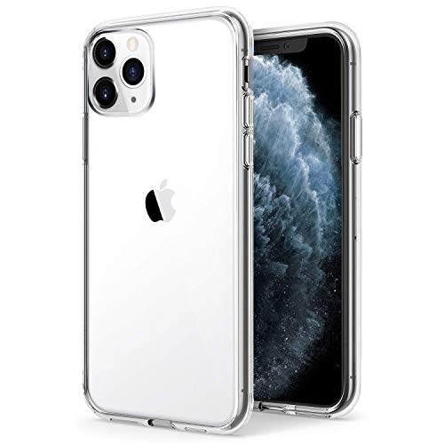 TENOC Phone Case Compatible for Apple iPhone 11 Pro Max Case, Clear Slim Bumper Protective Cover for iPhone 11 Pro Max 6.5 inch
