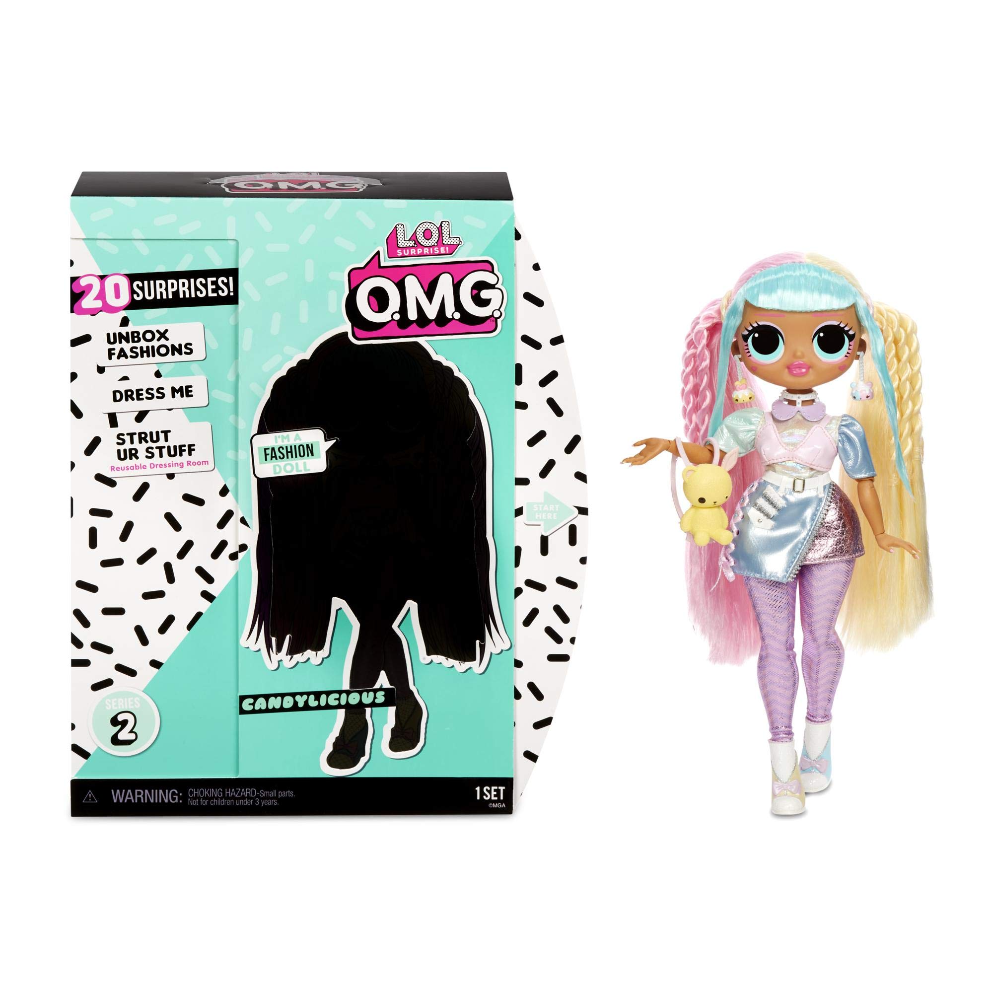 Book Cover L.O.L. Surprise! O.M.G. Candylicious Fashion Doll with 20 Surprises, Multicolor