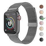 Cocos Compatible with Apple Watch Band 38mm 40mm 42mm 44mm,Stainless Steel Mesh Loop for iWatch Bands Women Men Series 5 4 3 2 1¡­