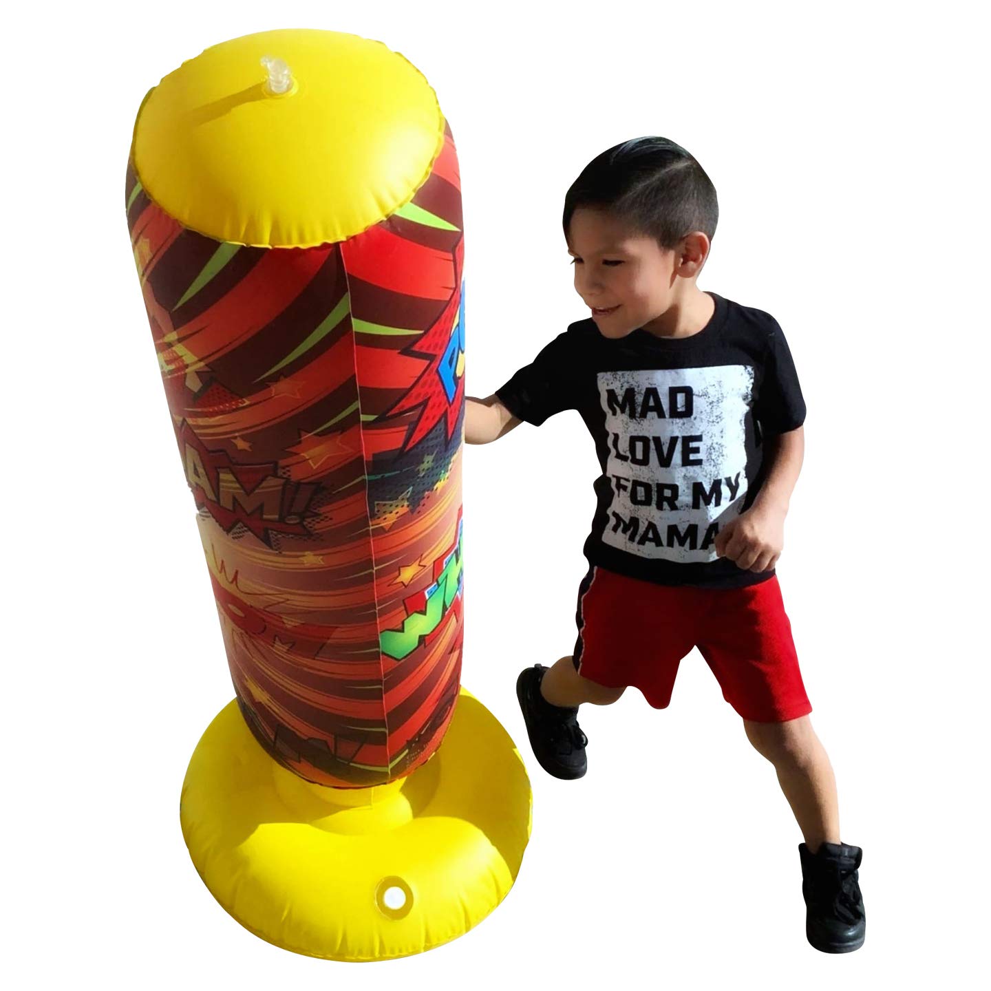 Children’s Punching Bag Bounce Back Free Standing Punching Bag Great for Karate or Martial Arts Practice and Hyper Active Children