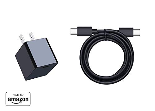 Book Cover Made For Amazon, 15W Type-C Wall Charger with USB-C Cable - Black