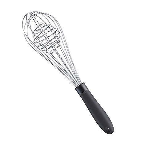 Book Cover Muclipkot Kitchen Wire Whisk - 12 inch Balloon Egg Beater Stainless Steel