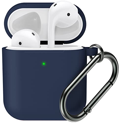 Marge Plus for Airpods Case Cover with Keychain, Silicone Skin Cover for Women Men Compatible with Apple Airpods 2/1 Charging Case (Front LED Visible)